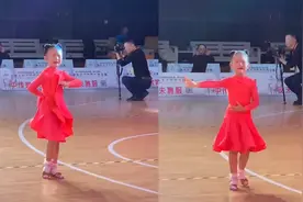 莫名想笑！小女孩参加拉丁舞比赛边跳边哭，原来上场前被妈妈揍过视频封面