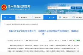 漳州市中心一“史诗级”商住地块控规公告，规划商业10万方图片