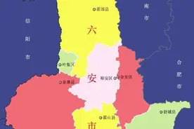 中国最新行政区划——安徽省六安市图片