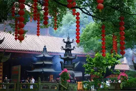 组图：杭州求姻缘最灵验的寺庙，比灵隐寺更有禅意，拍照需要排队图片
