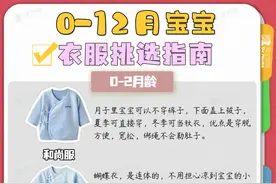 新生儿衣服怎么选？0-1岁宝宝衣服挑选指南！选对不浪费图片