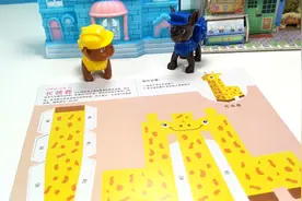 儿童立体折纸长颈鹿手工图片