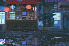 像素风唯美风景插画手机壁纸图片
