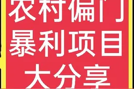 五个农村冷门赚钱项目，想赚钱的，不可错过，速来学图片