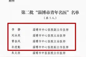 重磅！第二批“淄博市青年名医”公布，淄博市中心医院“梅开二度”又有4名博士获评！图片