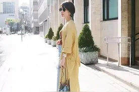 日本小个子孕妈早秋穿搭太气质！显高显瘦有品味，当妈妈也时尚图片