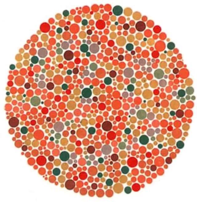 新版红绿色盲测试图