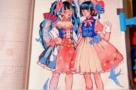 马克笔 | 饱和度很高的明亮插画图片