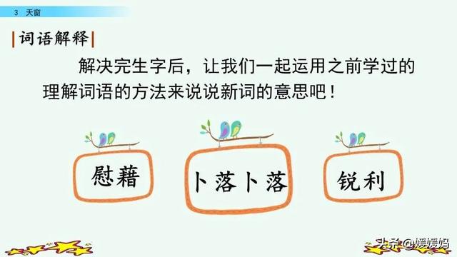四年级下册语文第3课《天窗》图文详解及同步练习