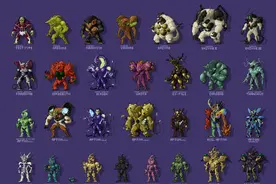 像素风格《强殖装甲》角色插画，大家还能认出它们都是谁吗？图片