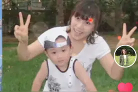 高秀敏女儿父亲节晒照片，生父年轻帅气，当时还与高秀敏恩爱有加图片