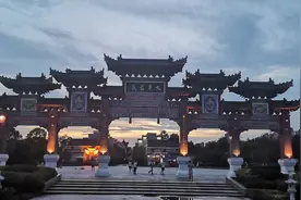 吉安视觉：夜色中的庐陵文化生态园美丽多姿图片