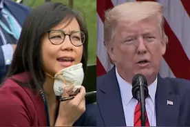 特朗普“甩锅中国”不成，遭华裔女记者怒怼，这次连美国人都为她撑腰图片