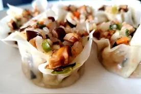 超级香的糯米烧麦，馅料超丰富图片