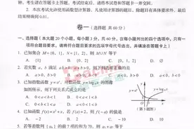 「真题+答案」2019年山东省春季高考数学试卷图片