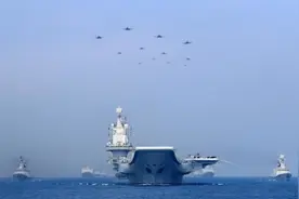 南海军演规模空前，山东舰和055驱逐舰现身，美军侦察机轮番逼近图片