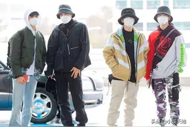 SuperM机场照，集体戴帽子“不告诉”Mark，泰容“借穿”伯贤衣服图片