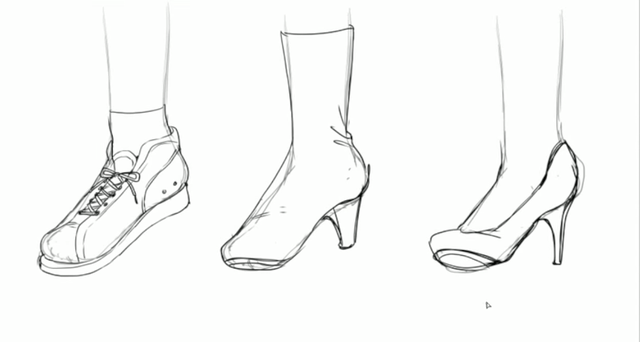 二次元人物的鞋子怎么画?动漫