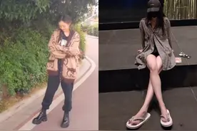 杨幂路透认不出，走路驼背脑门锃亮，身份五五分被指差太多图片