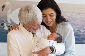 89岁F1总裁迎来第一个儿子，与大姐相差65岁，网友直呼：有钱真好图片
