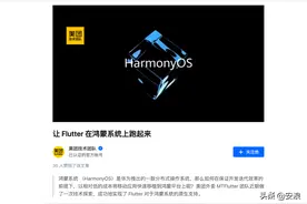 Flutter支持华为鸿蒙吗？美团外卖技术团队现已实现图片
