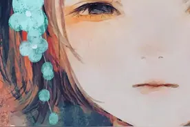 略微悲伤的二次元童话手绘壁纸图片