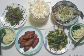 孩子生日，我们娘俩的晚餐，网友：家常美味，这才是幸福图片