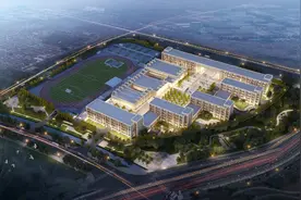 即墨区二十八中东校区规划亮相 入口大气功能齐全图片