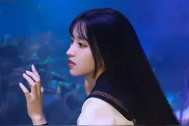 JK少女丨水族馆深海少女图片