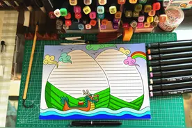 简单好看的端午节手抄报，孩子的手抄报作业不用愁了图片