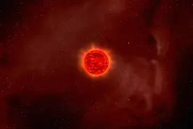 太阳带着地球一路狂奔，在7万年前，差点撞上一颗红矮星图片