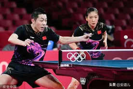 东京奥运会乒乓球混双决赛，主管教练马琳向刘国梁痛哭，遗憾丢金图片