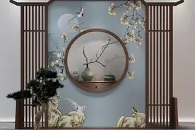 美到骨子里的新中式屏风：惊艳了空间，直接让家里美出天际图片