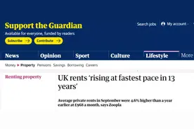 涨疯了！英国房租大涨​，伦敦平均月租高达1.4万图片