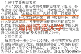 大学期间有过挂科是否影响考研复试？海南师范大学给出明确说明！图片