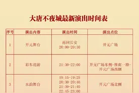 西安大唐不夜城最新演出表出炉，速速收藏吧图片