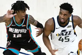 米切尔和莫兰特对飙57分 爵士121-111擒灰熊 大比分2-1逆转图片
