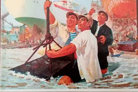 （精品）《造船工人志气高》精品连环画，名家绘画，绘画精美图片