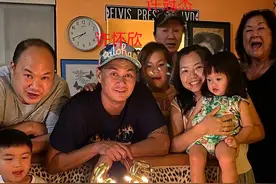 歌神许冠杰庆73岁生日，三代同堂温馨画面曝光，45岁儿子抗癌成功图片