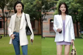 怎么把“白色西装”穿出高级感？以下这5组配色方案，简约又利落图片