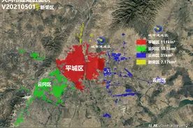 「山西」大同市建成区面积实测V20210501图片