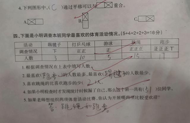 二年级数学下册期中试卷，掌握考试答题技巧，考高分不在话下