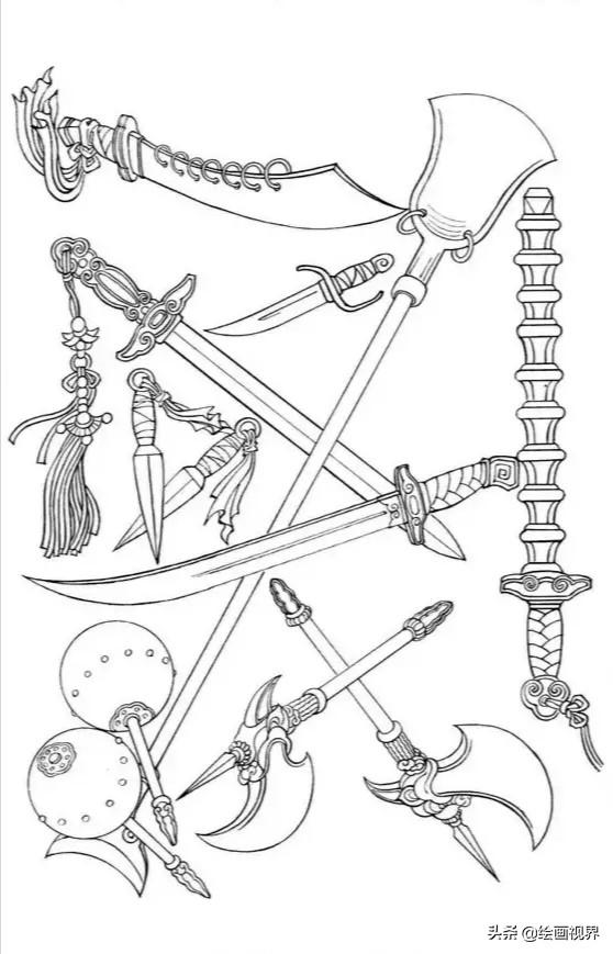 武将白描画法：从造型到线条，图解示范教你画，收藏起来临摹学习