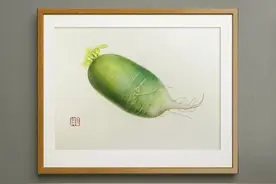 色铅彩绘 | 青萝卜图片