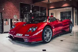 跑车中的艺术品 红色帕加尼 Zonda S 超级跑车美图欣赏图片