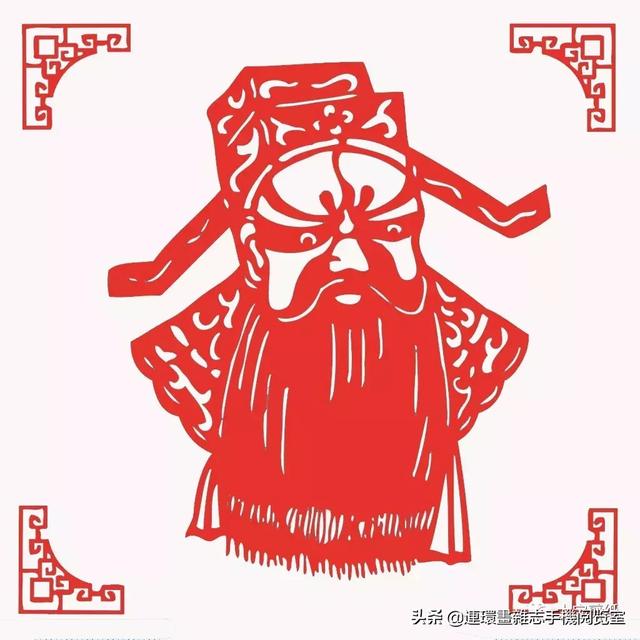 京剧脸谱剪纸素材