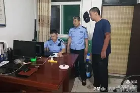 黎城县公安局东阳关派出所践行“枫桥经验”救助精神抑郁男子，家属感谢送锦旗图片