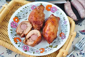 香肠鸡肉卷图片