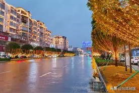 仪陇街头彩灯亮了！城市美了！年味浓了图片