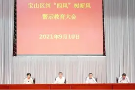 严字当头、以案为鉴！宝山区召开纠“四风”树新风警示教育大会图片